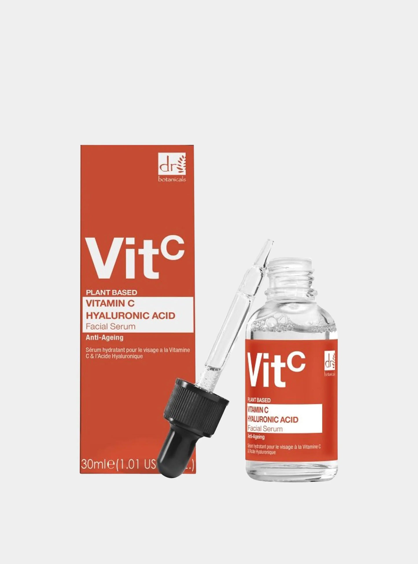 Vitamin C 5% & Hyaluronic Acid 2% Hydrating Facial Serum 30ml Dr Botanicals