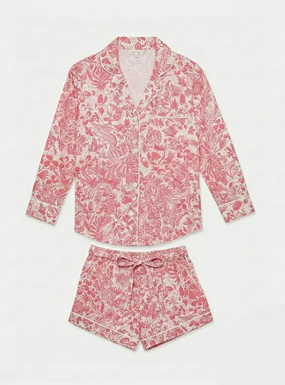Viva Oasis Long Sleeve Organic Cotton Pyjama Short Set