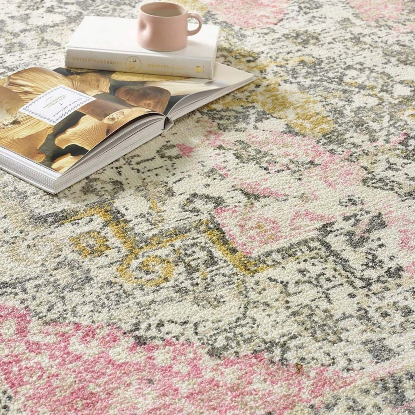 Vogue Vintage Pink Rug The Rugs