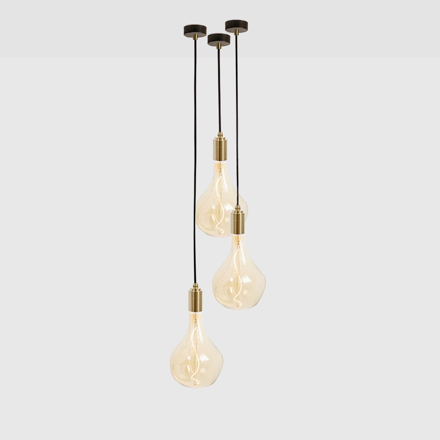 Voronoi II Pendant Light in Brass - Set of 3 Tala