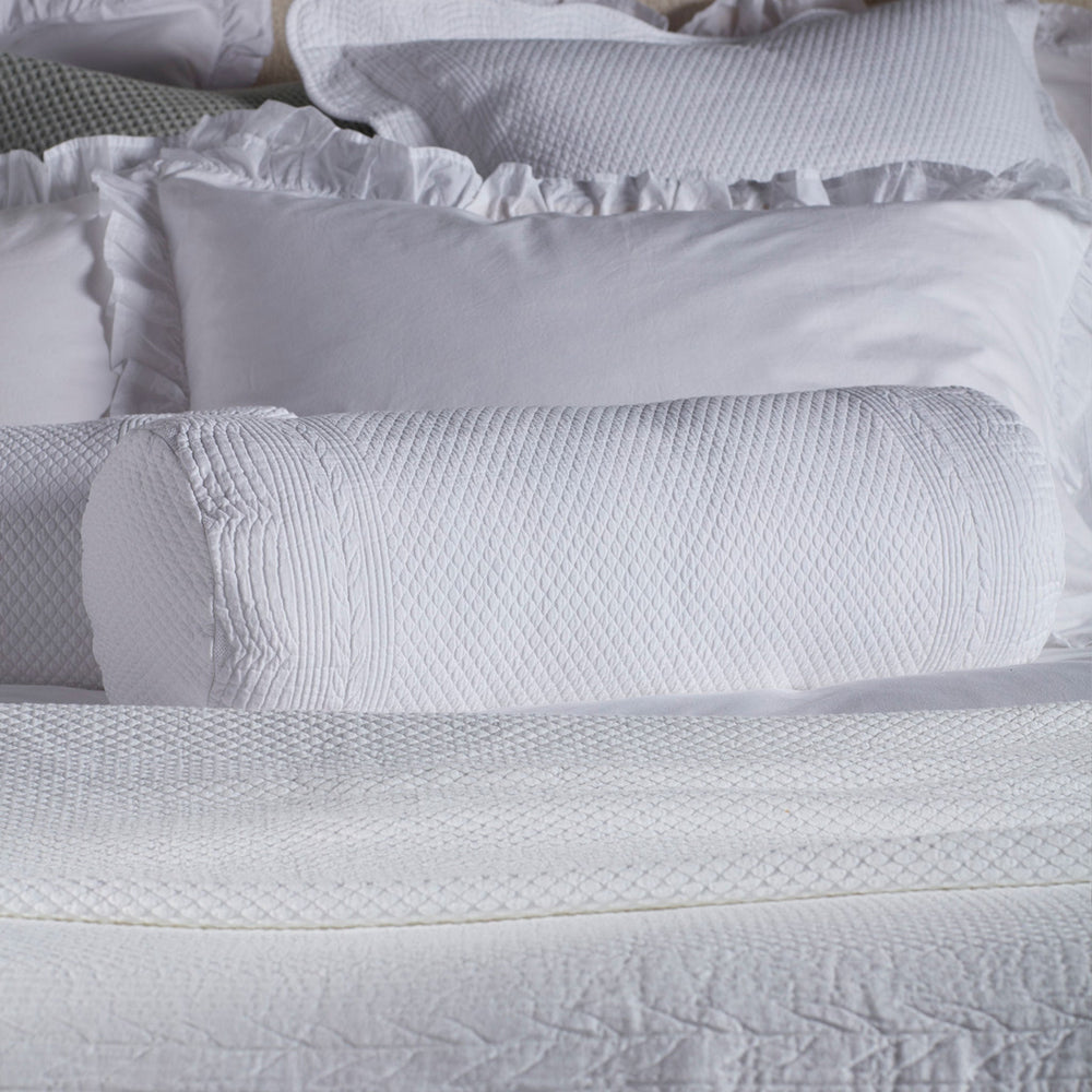 White Verity 100% Cotton Cushion Covers The Secret Linen Store
