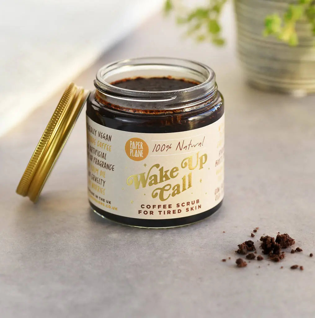 Wake Up Call Coffee Scrub Paper Plane