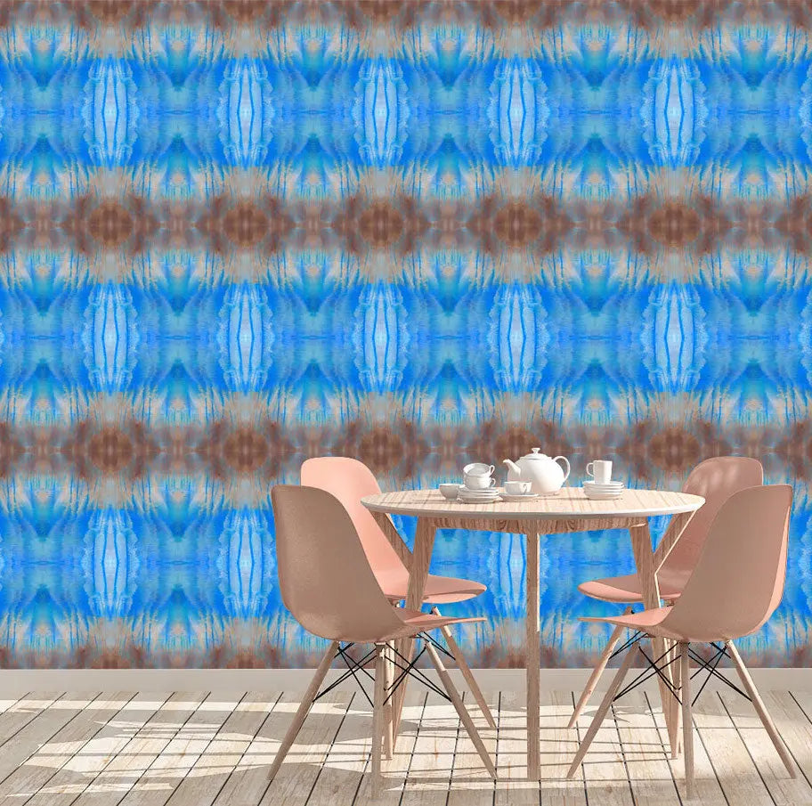 Wallpaper Blue Water Abstract - £37.50 per sq metre Long Studio Design