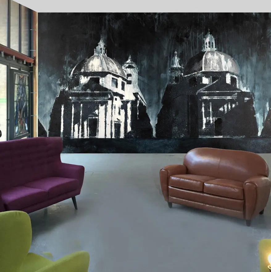 Wallpaper Mural of Piazza del Popolo - £50 per sq metre. Long Studio Design