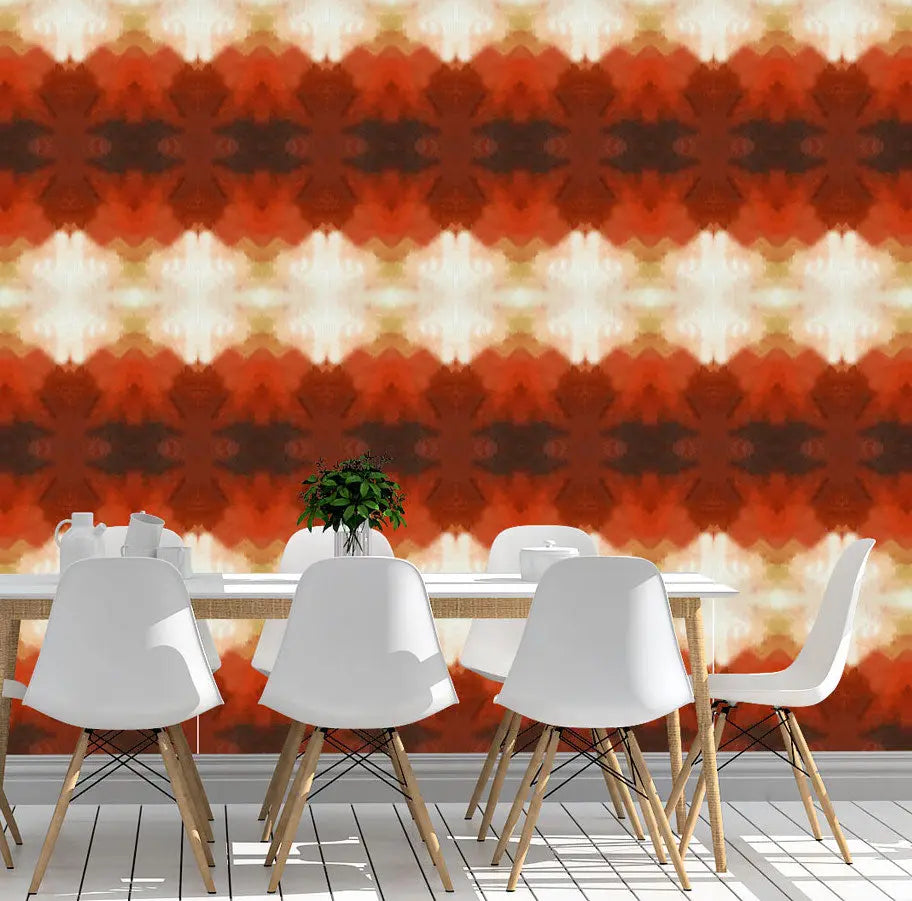 Wallpaper Orange Clouds - £37.50 per sq metre Long Studio Design