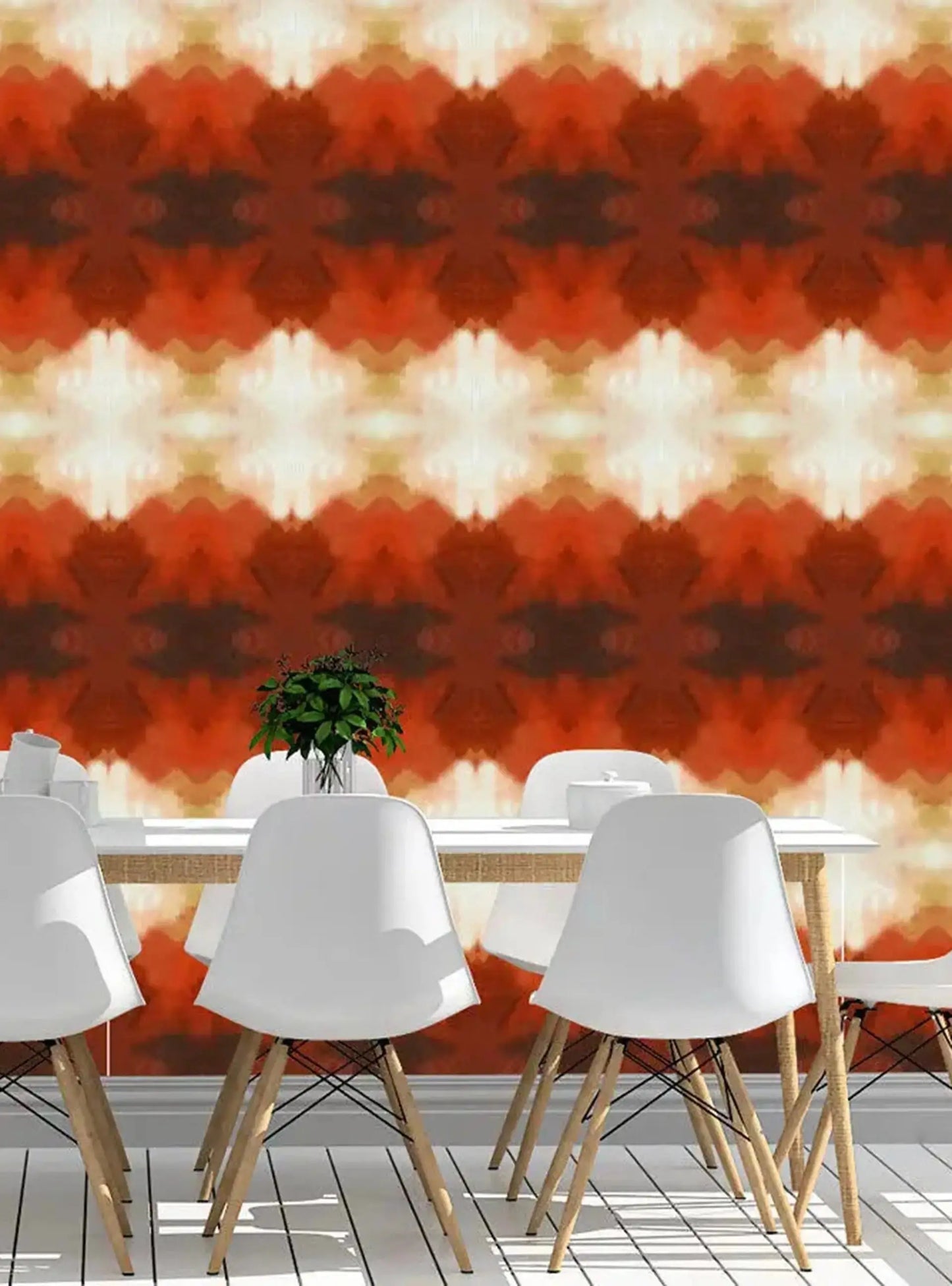Wallpaper Orange Clouds - £37.50 per sq metre Long Studio Design