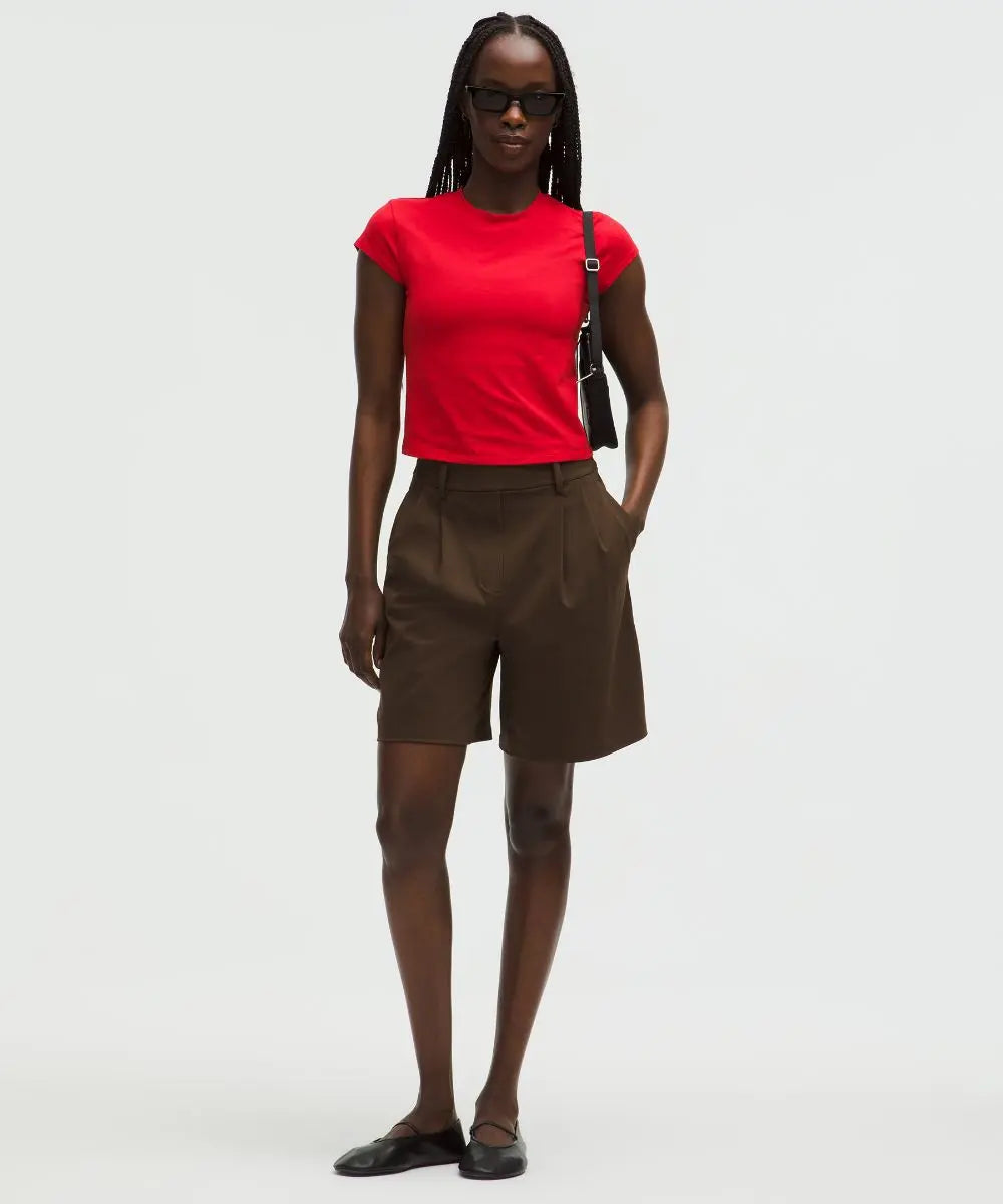 Walnut Crunch Women's Daydrift Pleated High-Rise Shorts Lululemon