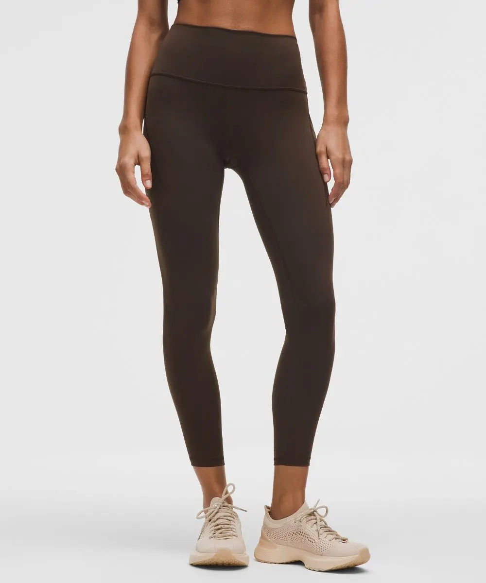 Walnut Crunch Women's Wunder Train High-Rise Tight with Pockets Lululemon
