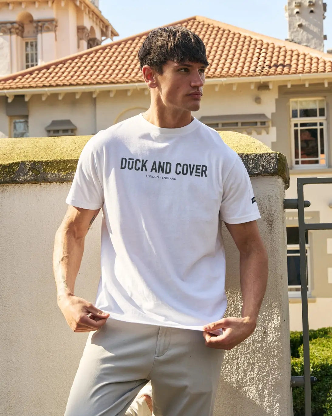 Walpole T-Shirt White Duck and Cover