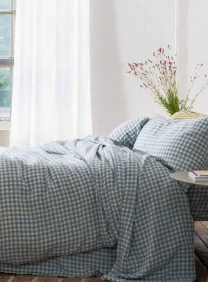 Warm Blue Gingham