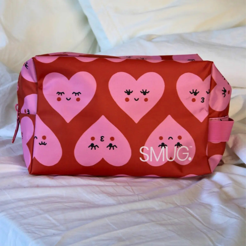 Wash Bag - Hearts Print SMUG