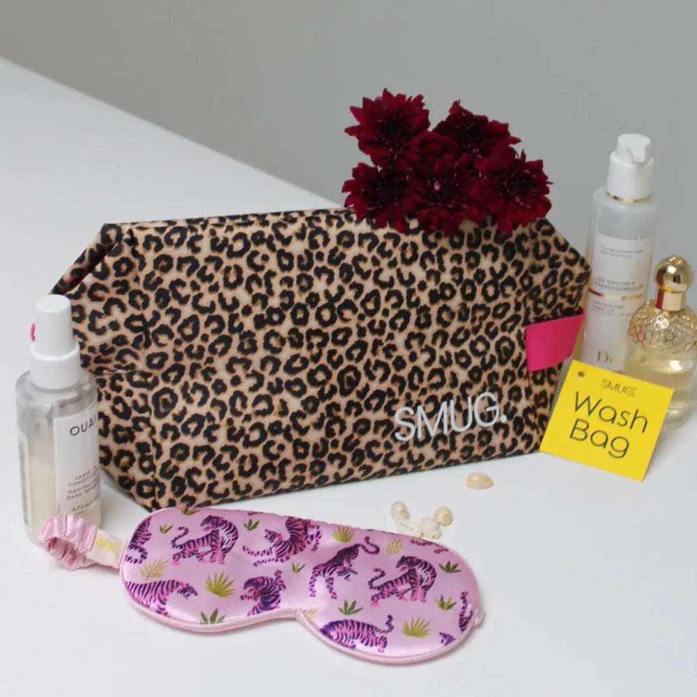 Wash Bag - Leopard Print SMUG