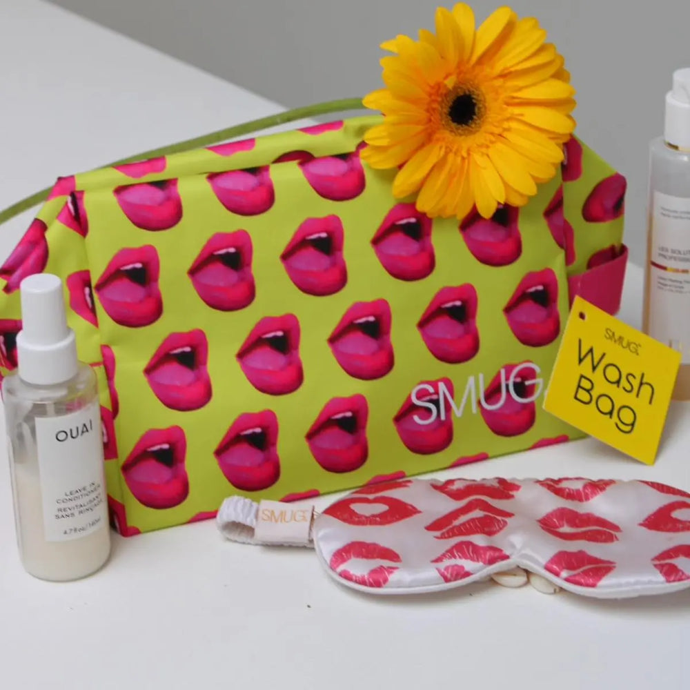 Wash Bag - Mouth Print SMUG
