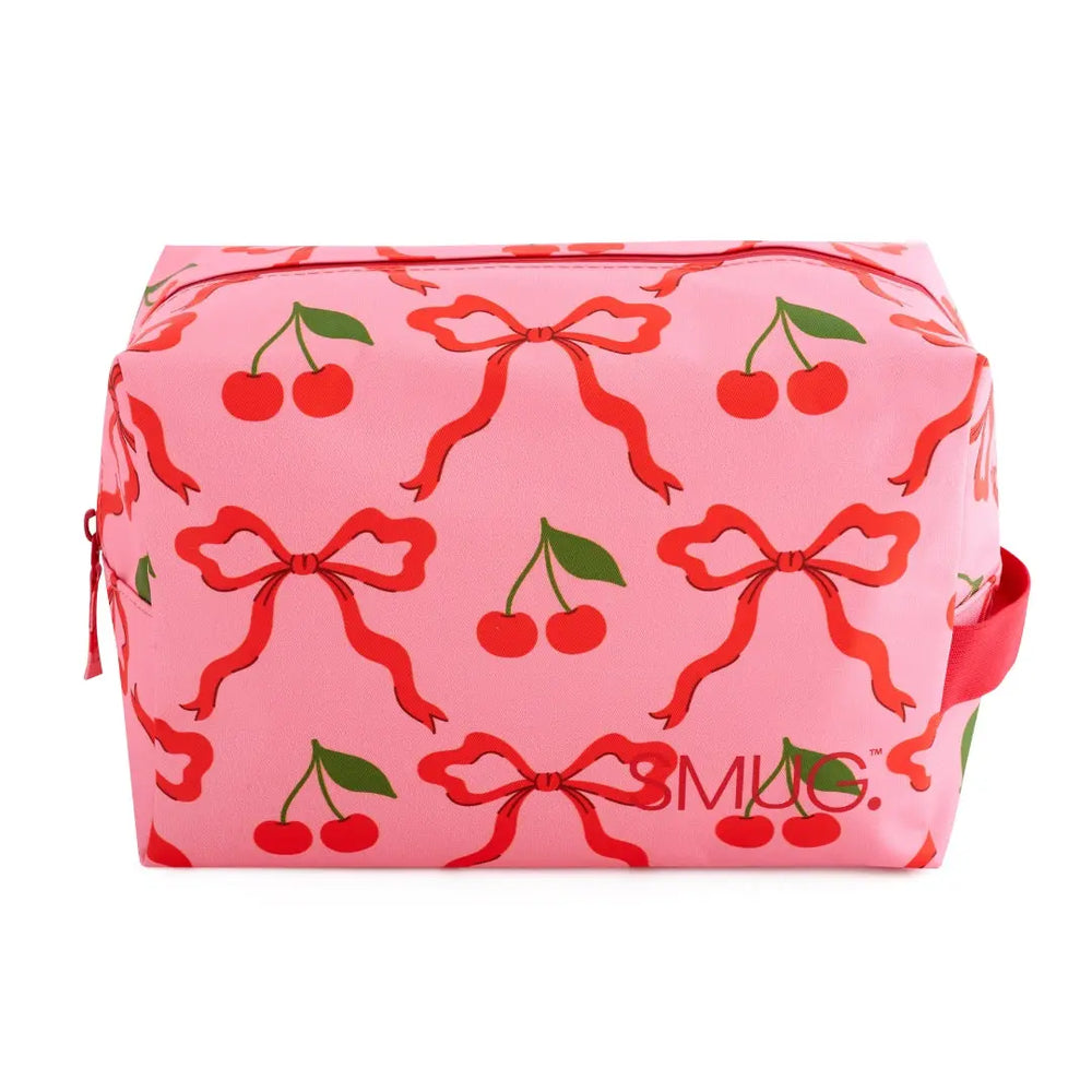 Wash Bag - Red Cherries Print SMUG