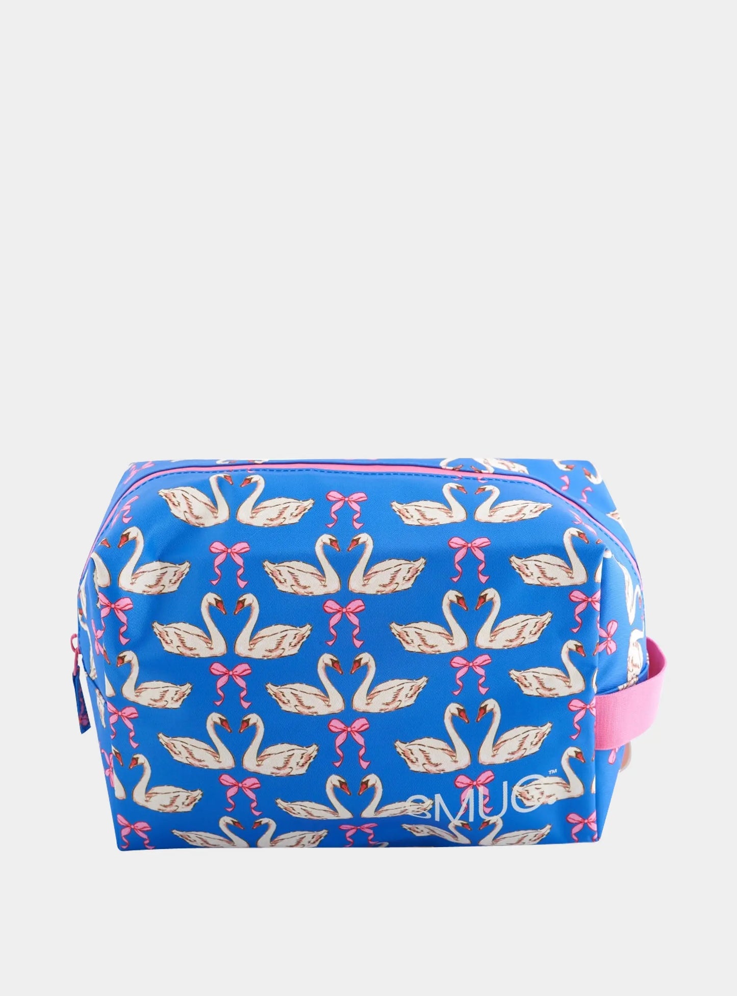 Wash Bag - Swans & Bows Print SMUG