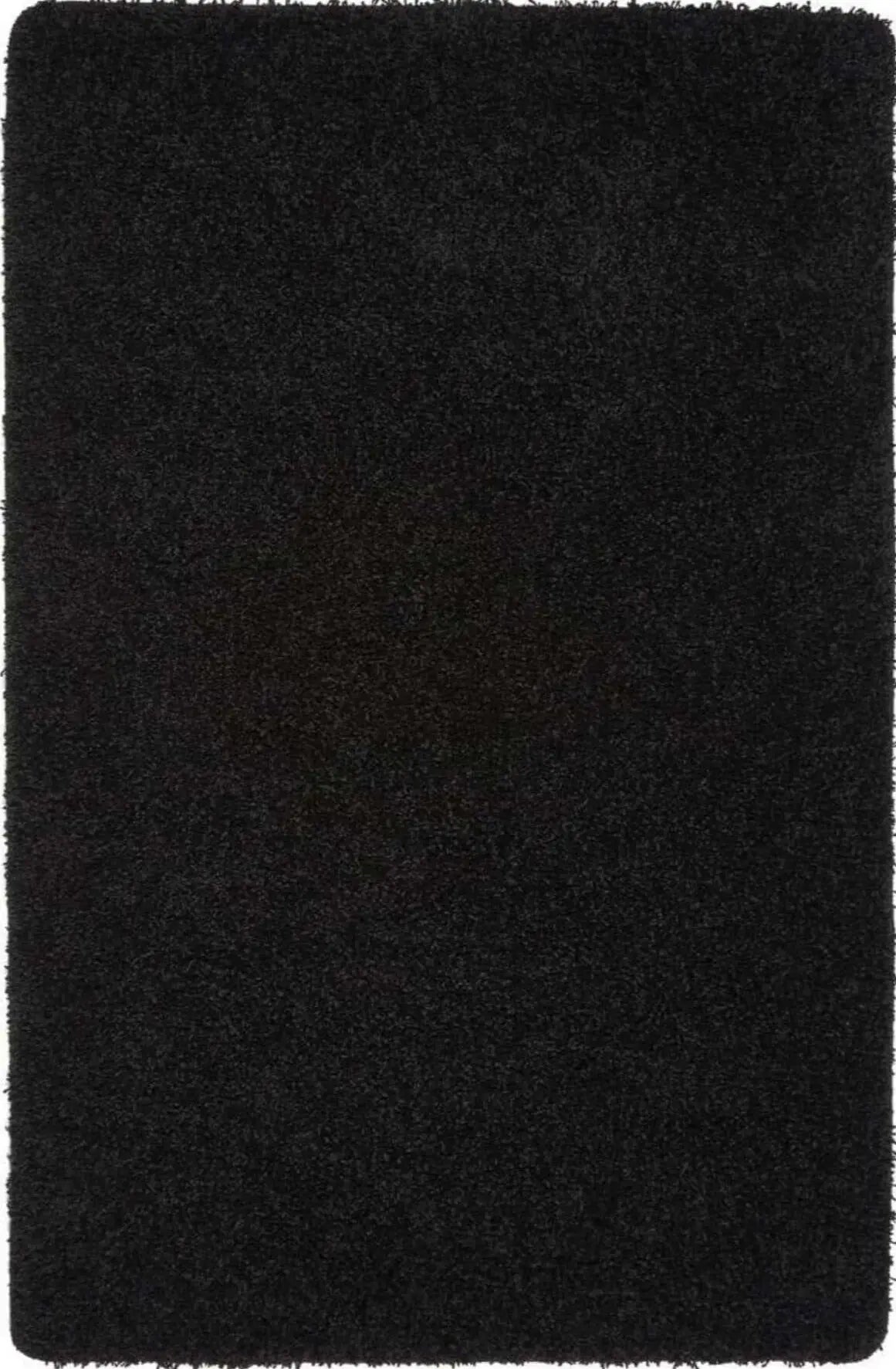 Washable Black Shaggy Rug The Rugs