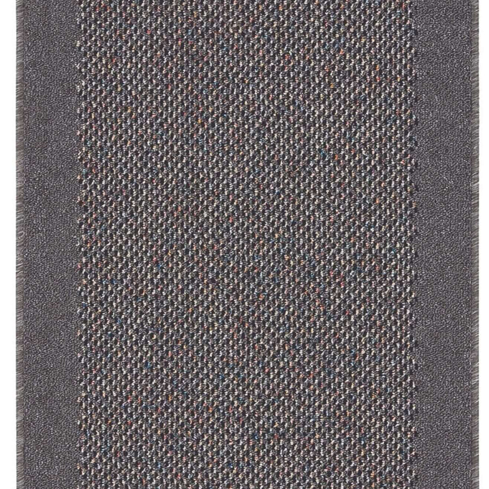 Washable Bordered Dark Grey Rug | 110D The Rugs