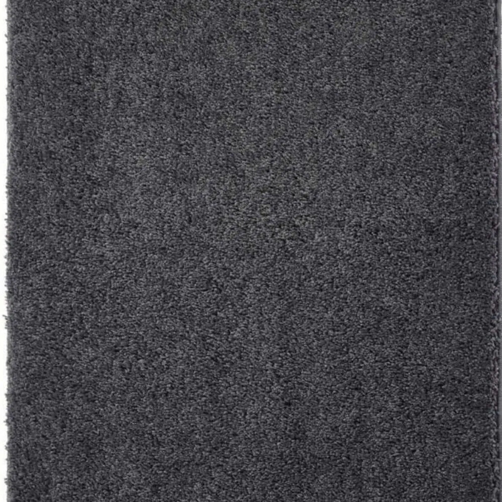 Washable Charcoal Shaggy Rug The Rugs