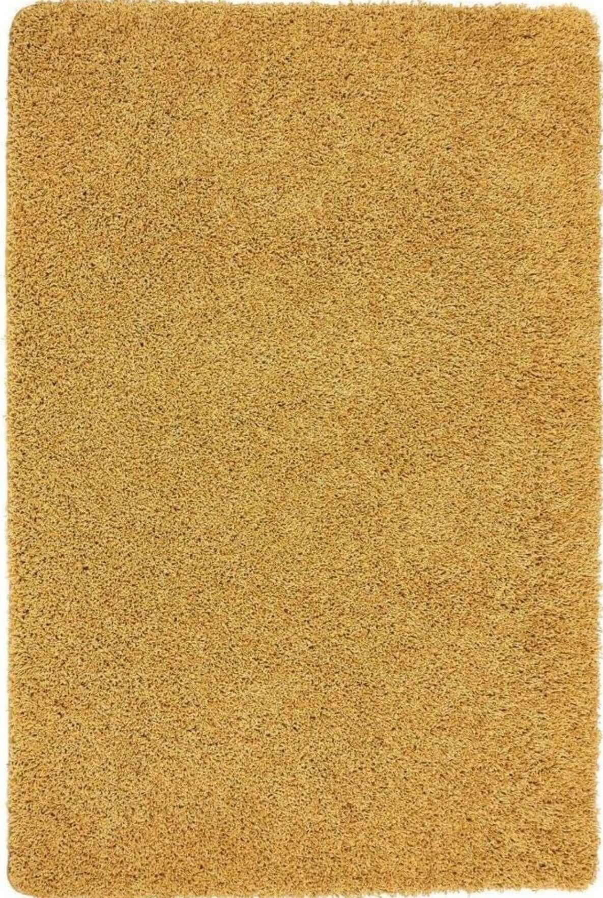 Washable Ochre Shaggy Rug The Rugs