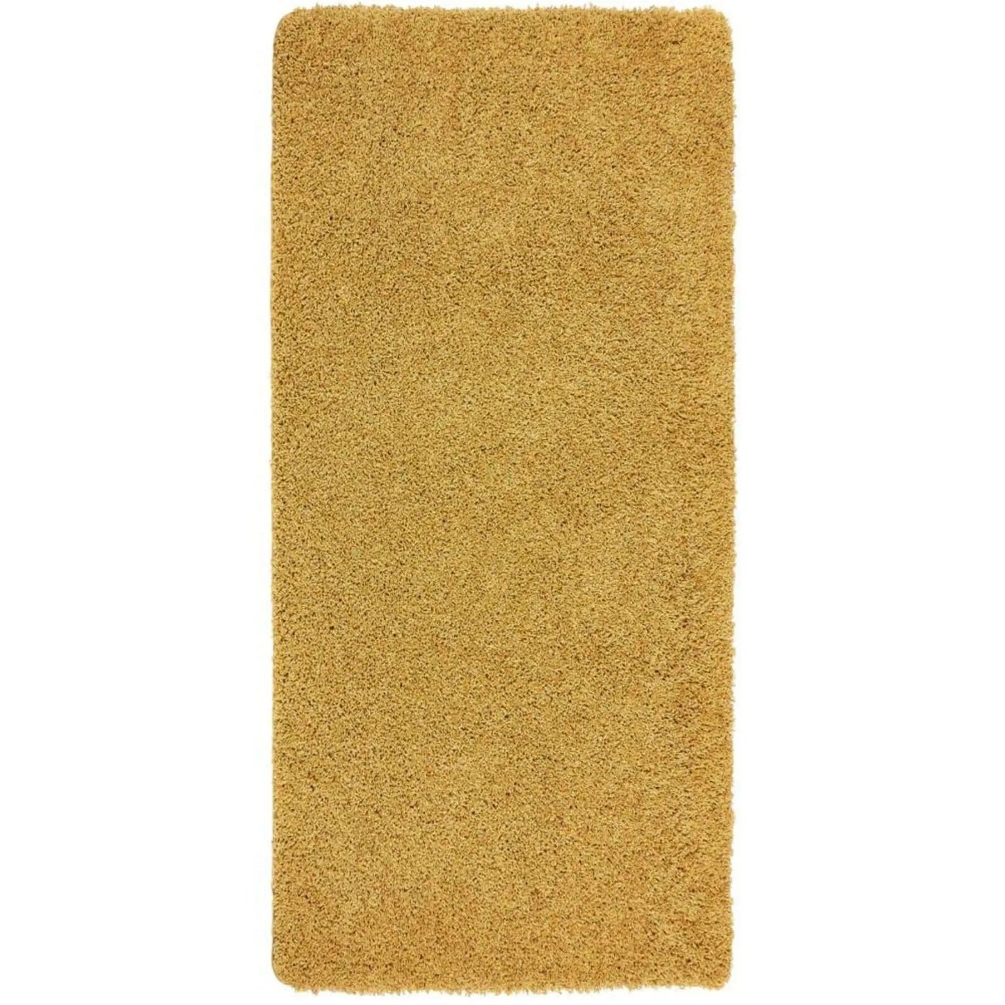 Washable Ochre Shaggy Rug The Rugs