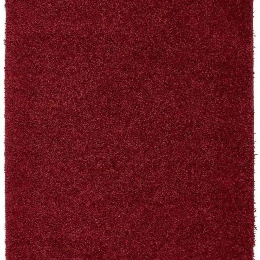 Washable Red Shaggy Rug The Rugs