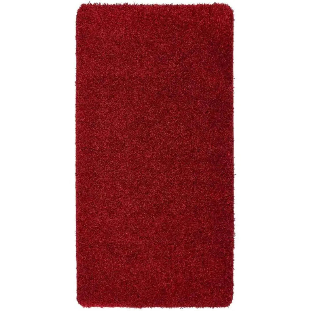 Washable Red Shaggy Rug The Rugs