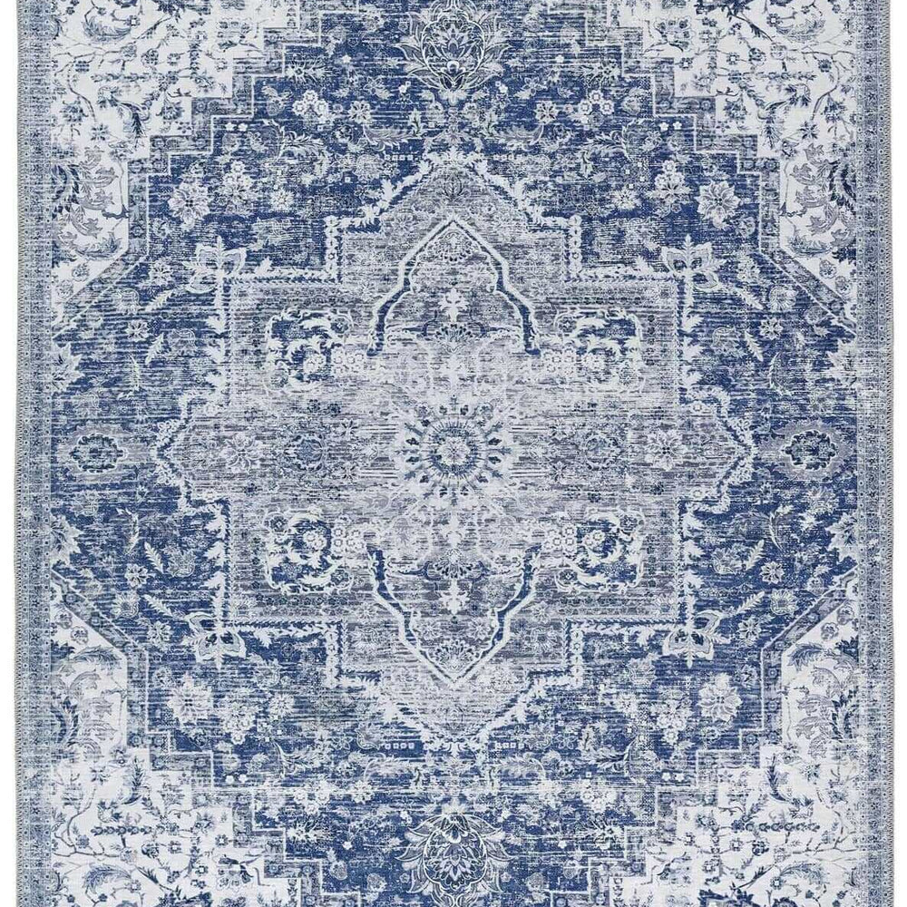 Washable Rug Eterna Blue The Rugs