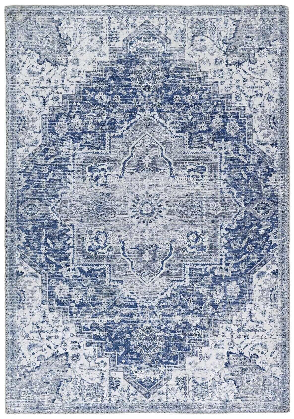 Washable Rug Eterna Blue The Rugs