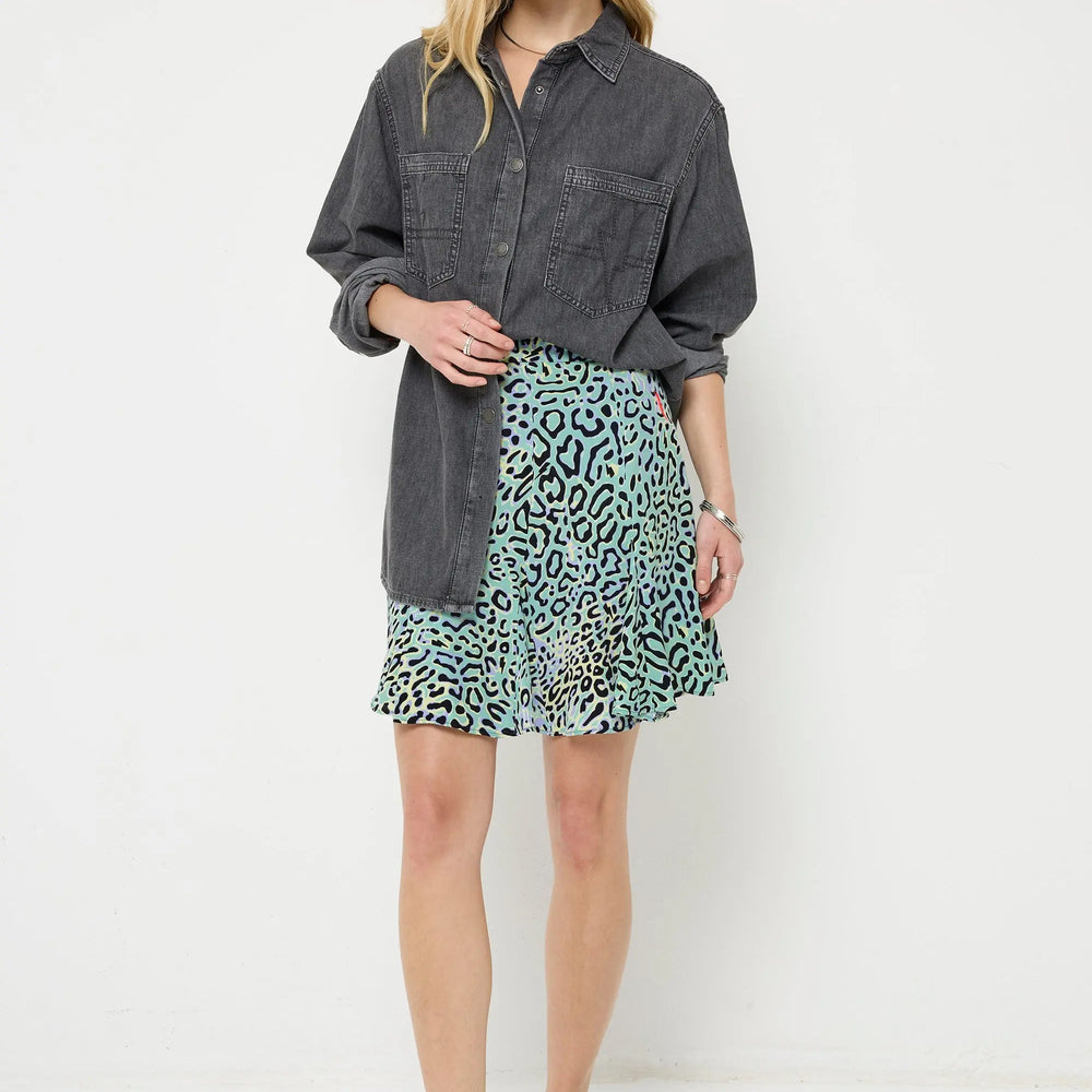 Washed Black Oversized Denim Shirt Scamp & Dude