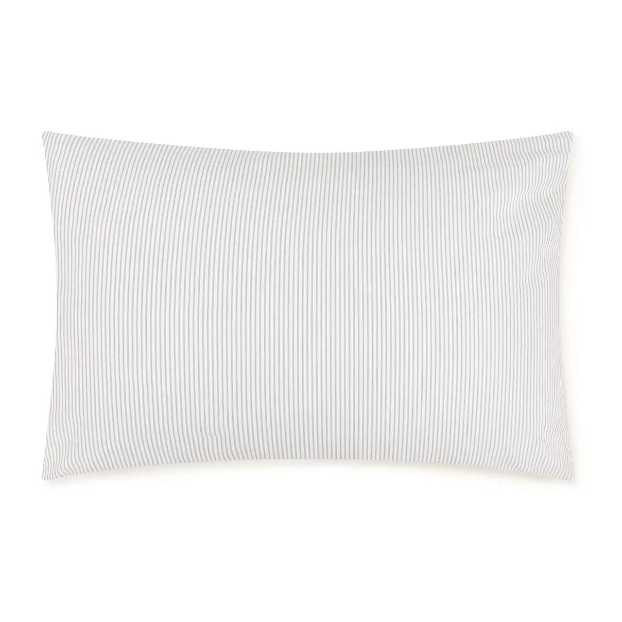 Washed Cotton Pillowcases Set of 2 | Light Blue Stripe MUJI UK