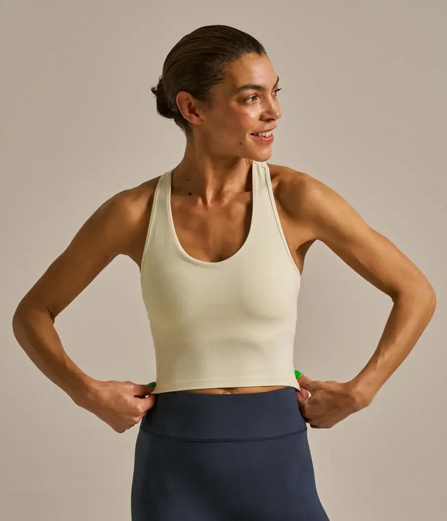 Washed Yellow Unity Crop Top BAM Clothing