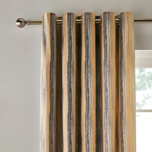 Watercolour Stripe Eyelet Curtains Dunelm