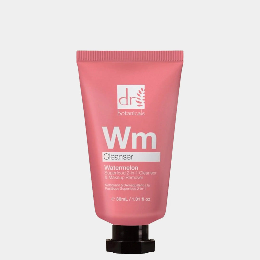 Watermelon Superfood 2-In-1 Cleanser & Makeup Remover 30ml Dr Botanicals