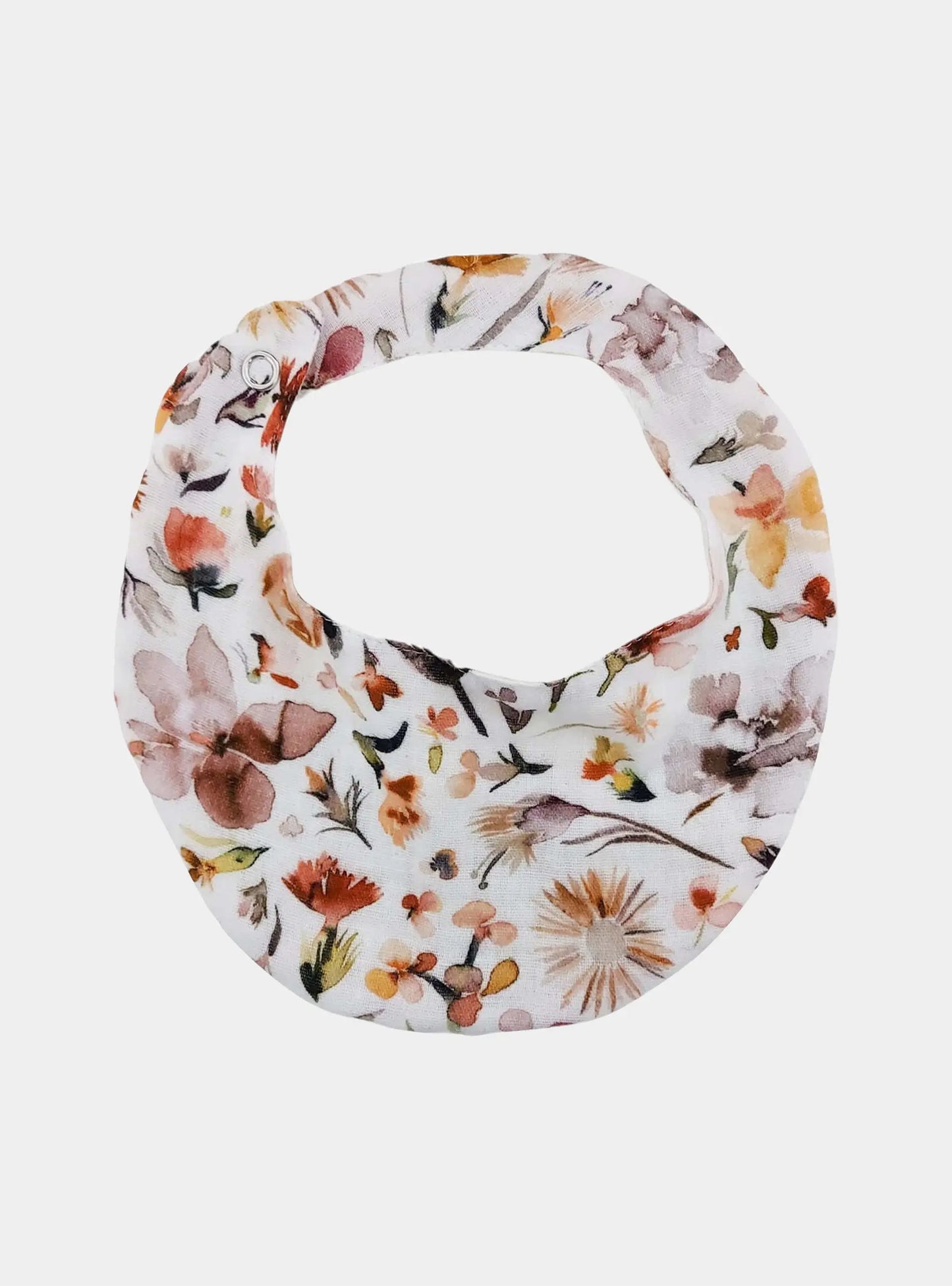 Waterproof Autumn Floral Neutral Bib Little Scandi baby