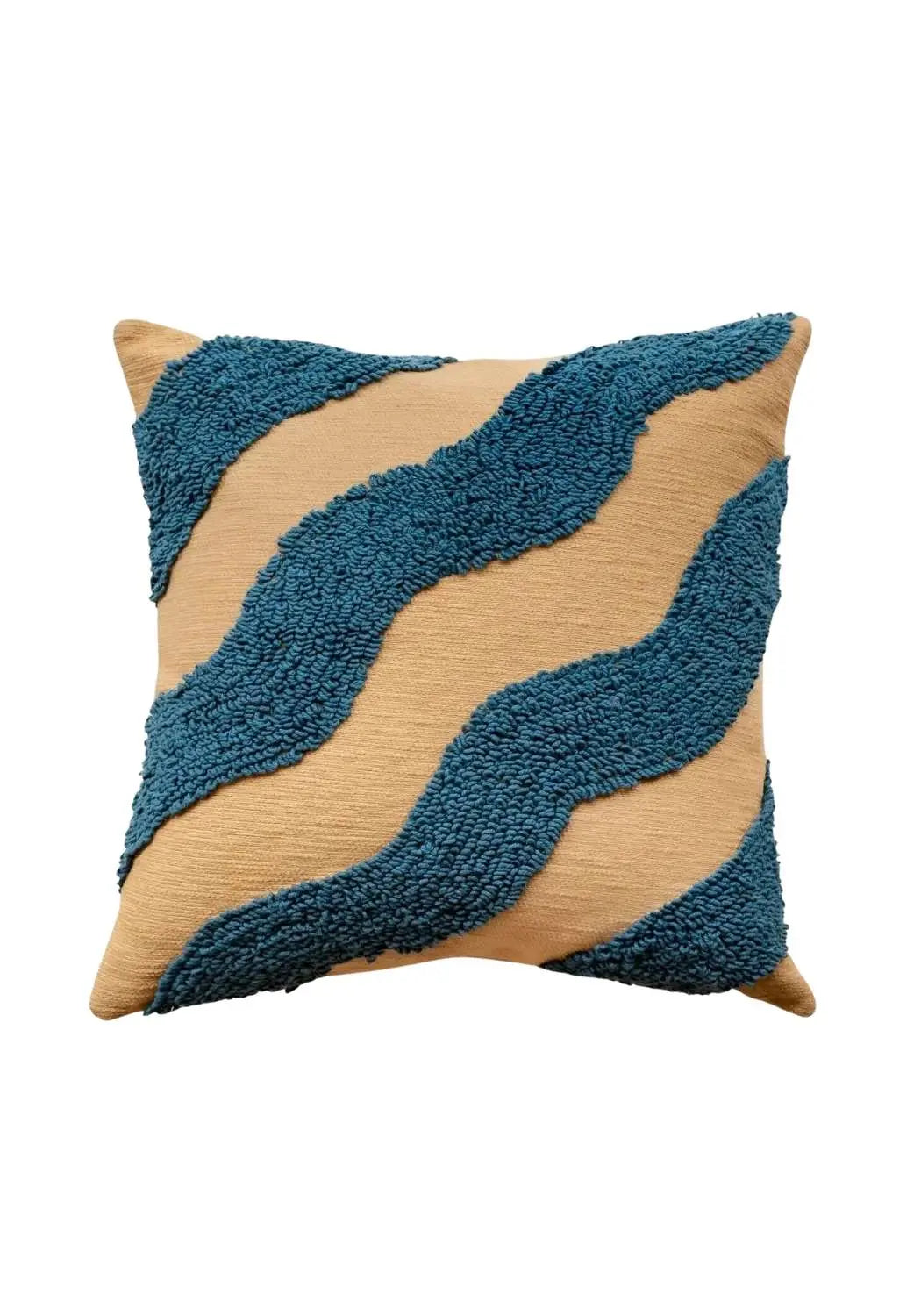 Wavy Blue Cushion Cover (50x50cm) Casa by Josephine Jenno
