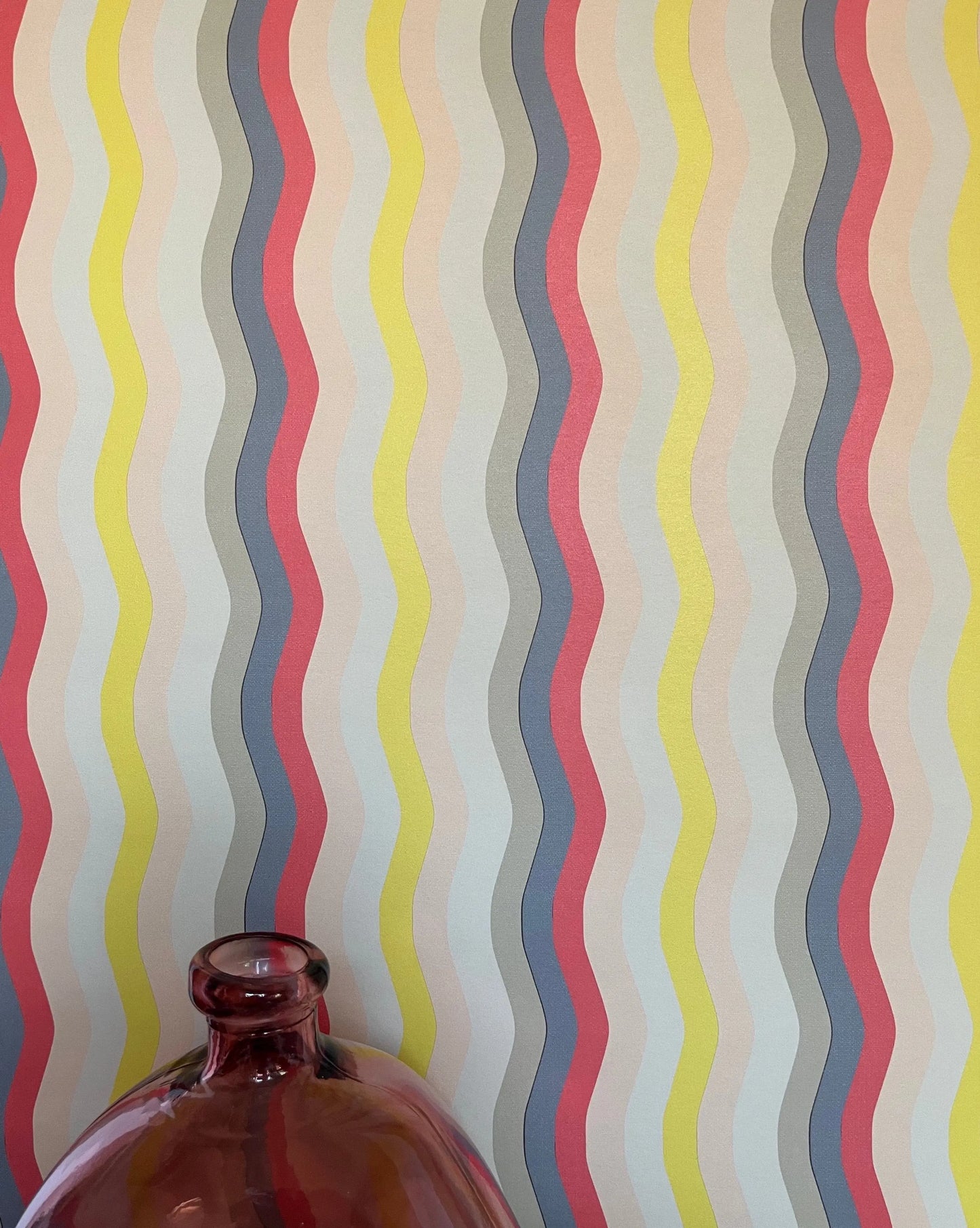 Wavy Stripe Wallpaper Sharon Jane