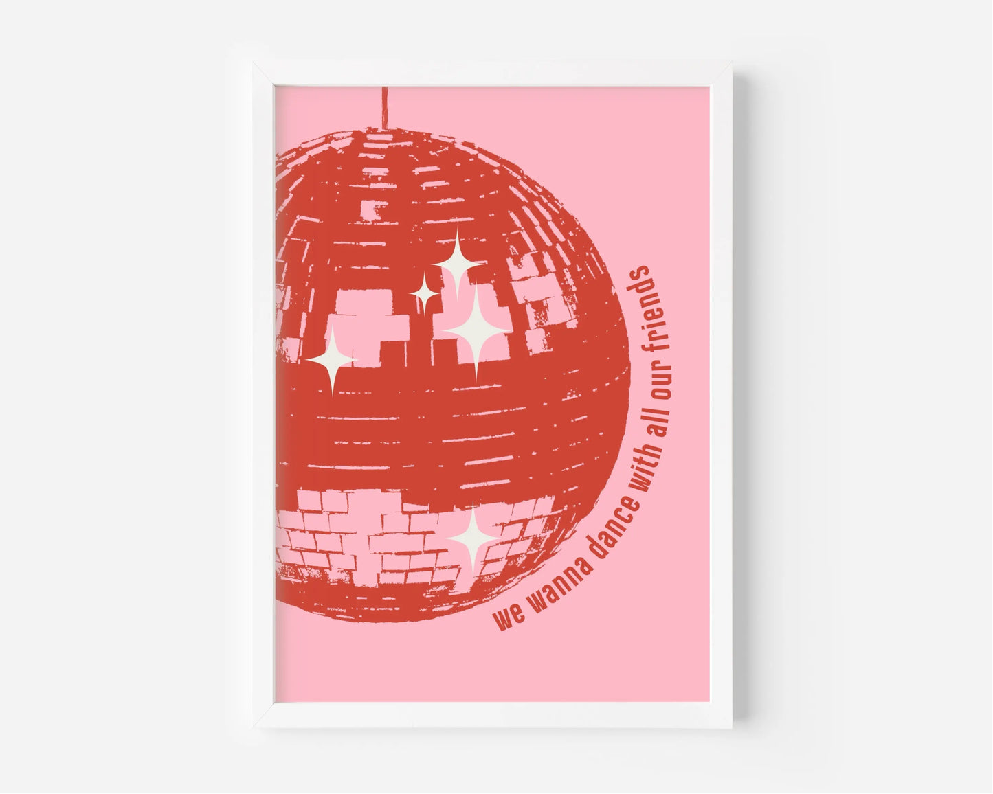 We Wanna Dance With All Our Friends (Harry Styles inspired) A4 Lyric Print whowhatclaireart