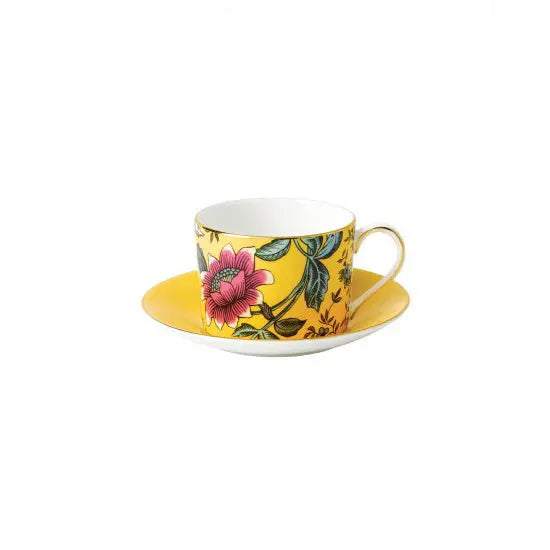 Wedgwood Wonderlust Cup With Saucer Yellow Tonquin Wedgwood