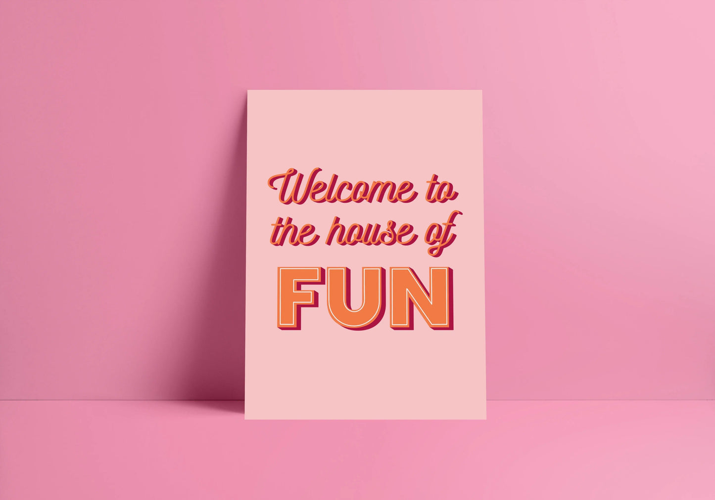 Welcome To The House Of Fun (Madness inspired) A4 Lyric Print whowhatclaireart
