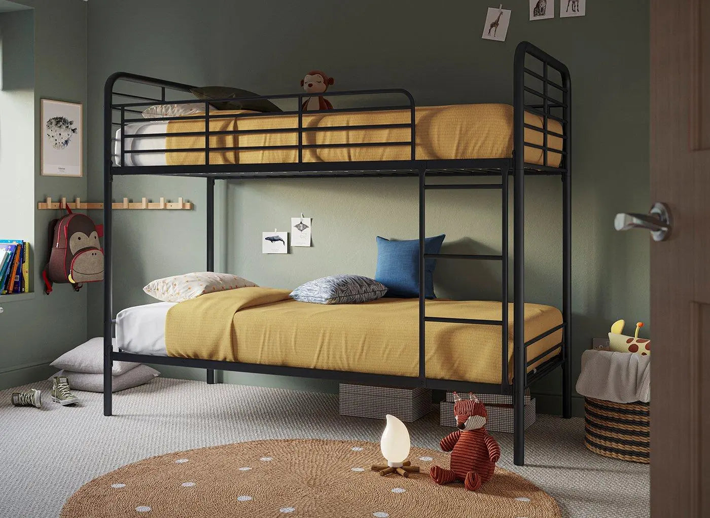 Westbrook Kids Metal Bunk Bed - Black Dreams