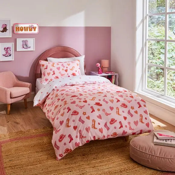 Western Duvet Cover & Pillowcase Set Dunelm