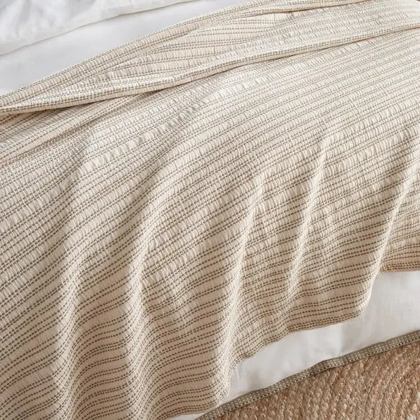 Weybourne Stripe Bedspread Dunelm