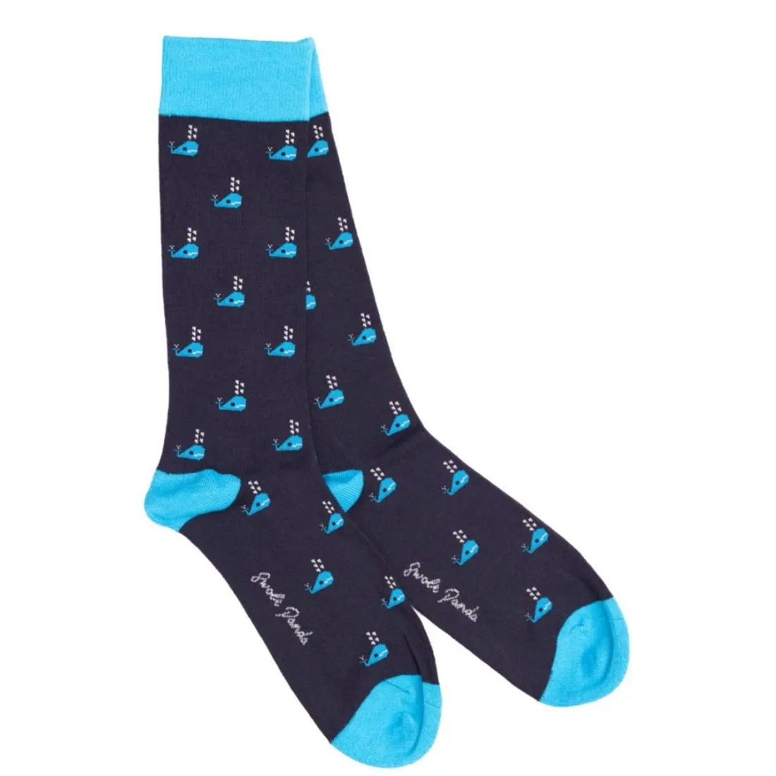 Whale Bamboo Socks Swole Panda