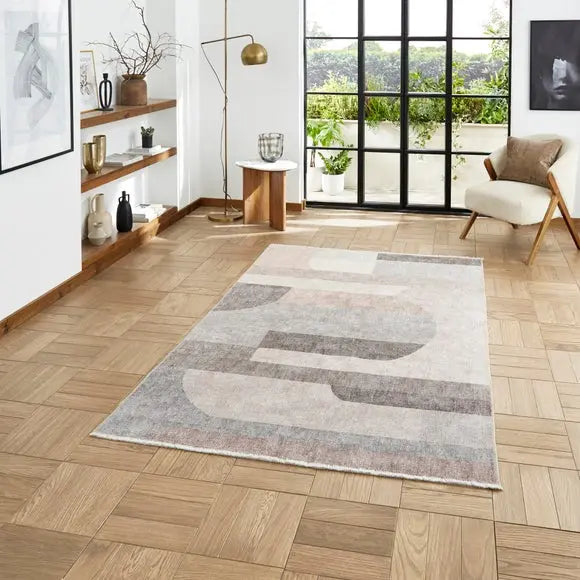 Whisper Geometric Rug Dunelm