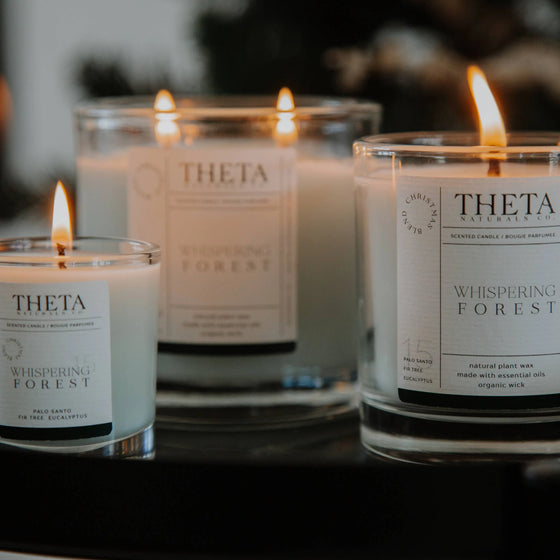 Whispering Forest - Christmas Candle - Votive Theta Naturals Co