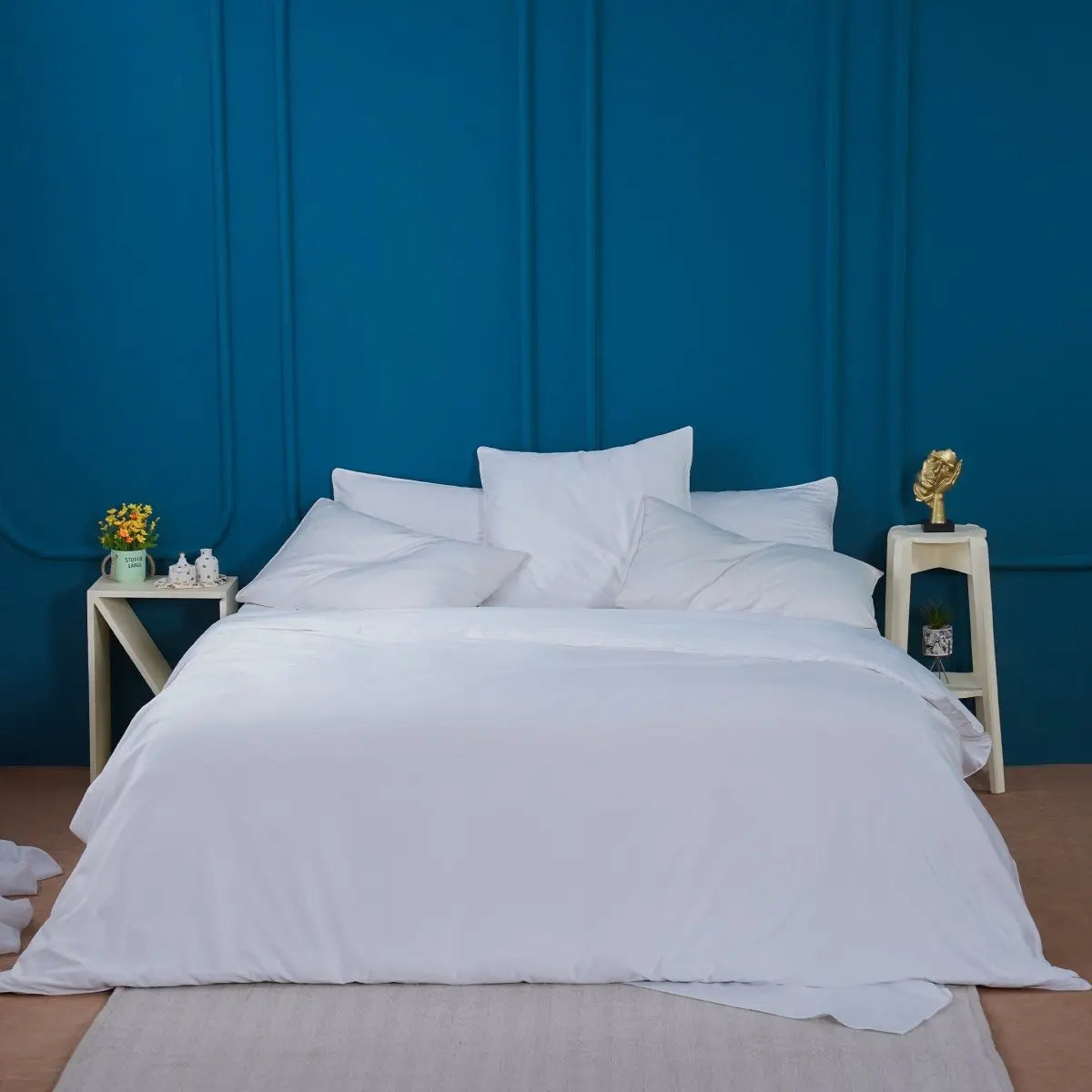 White Ackly Bamboo Bedding SHEET STORY