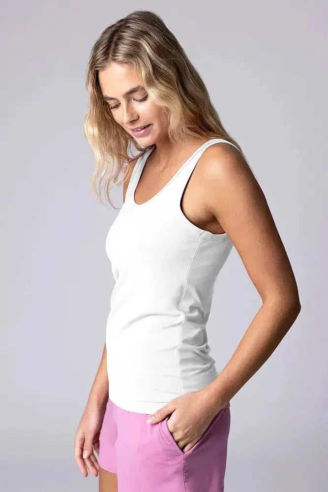 Bamboo Women's Loungewear Vest Top LazyPanda