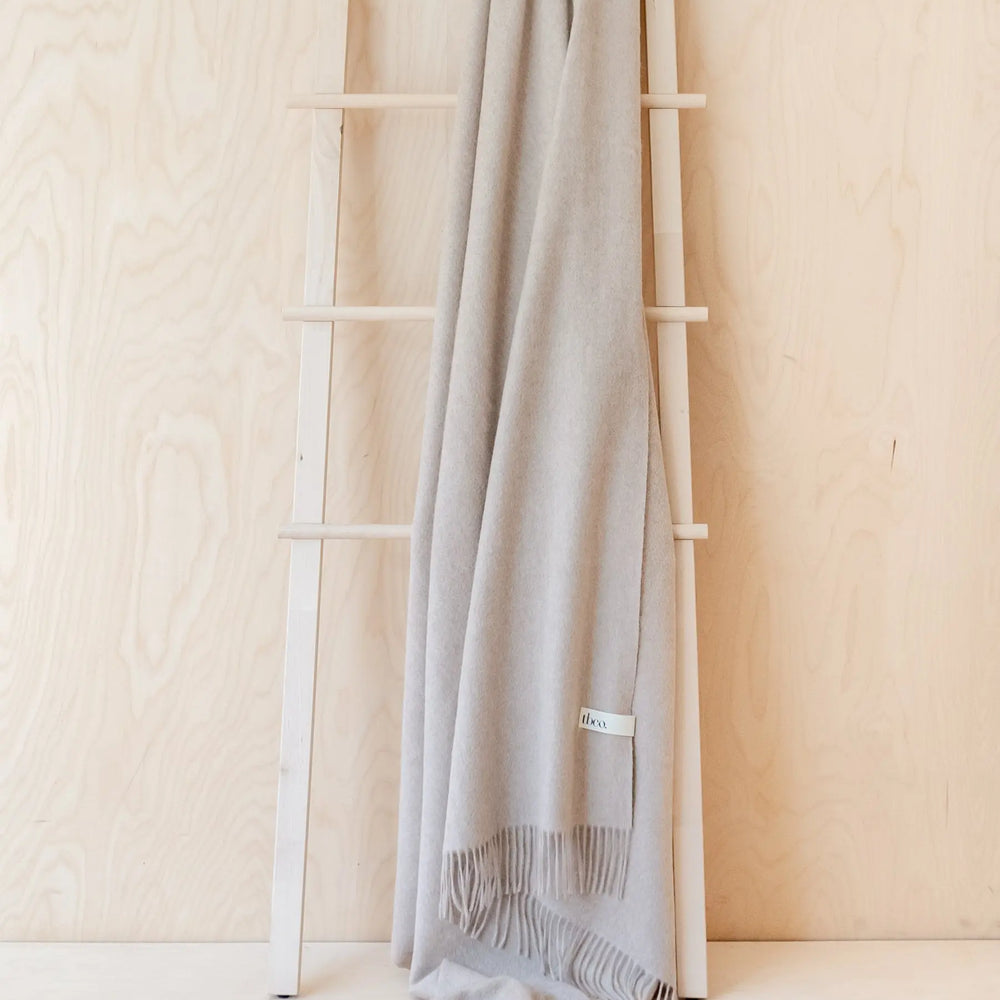 White Cashmere Blanket TartanBlanketCo
