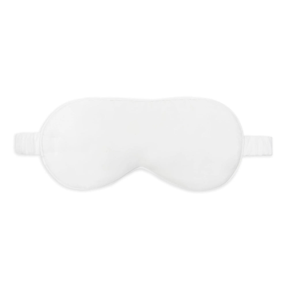 White Essential Eucalyptus Silk Sleep Eye Mask Ethical Bedding™