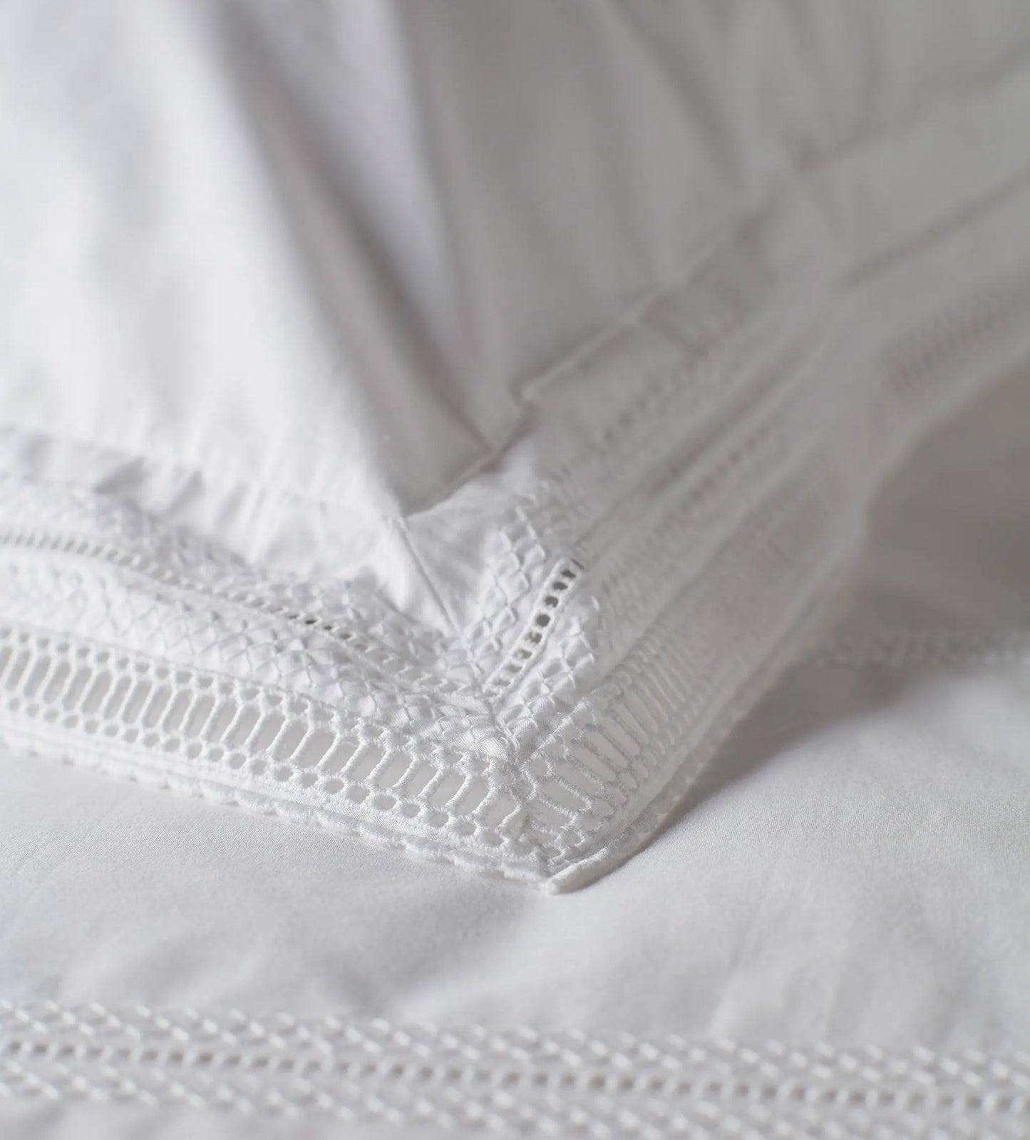 White Freya 100% Cotton Pillowcase The Secret Linen Store